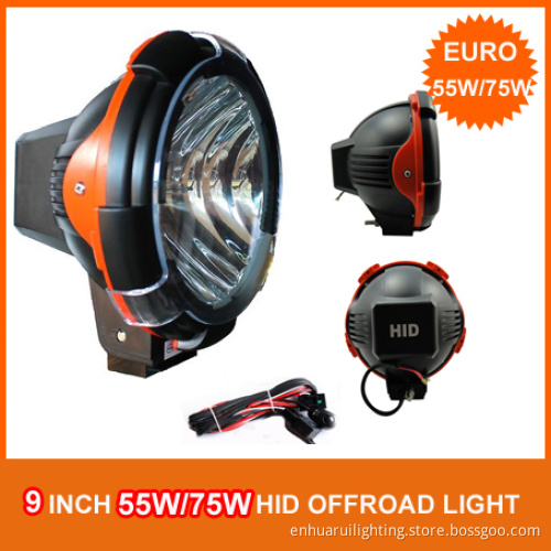 9inch 75W HID Offroad Light, Eurobeam, HID Driving Light (9009B)